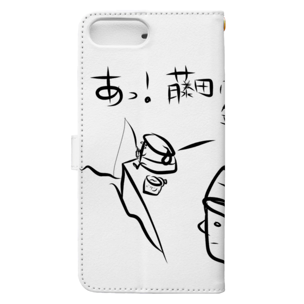 suzumusi2の藤田ぽっと Book-Style Smartphone Case :back