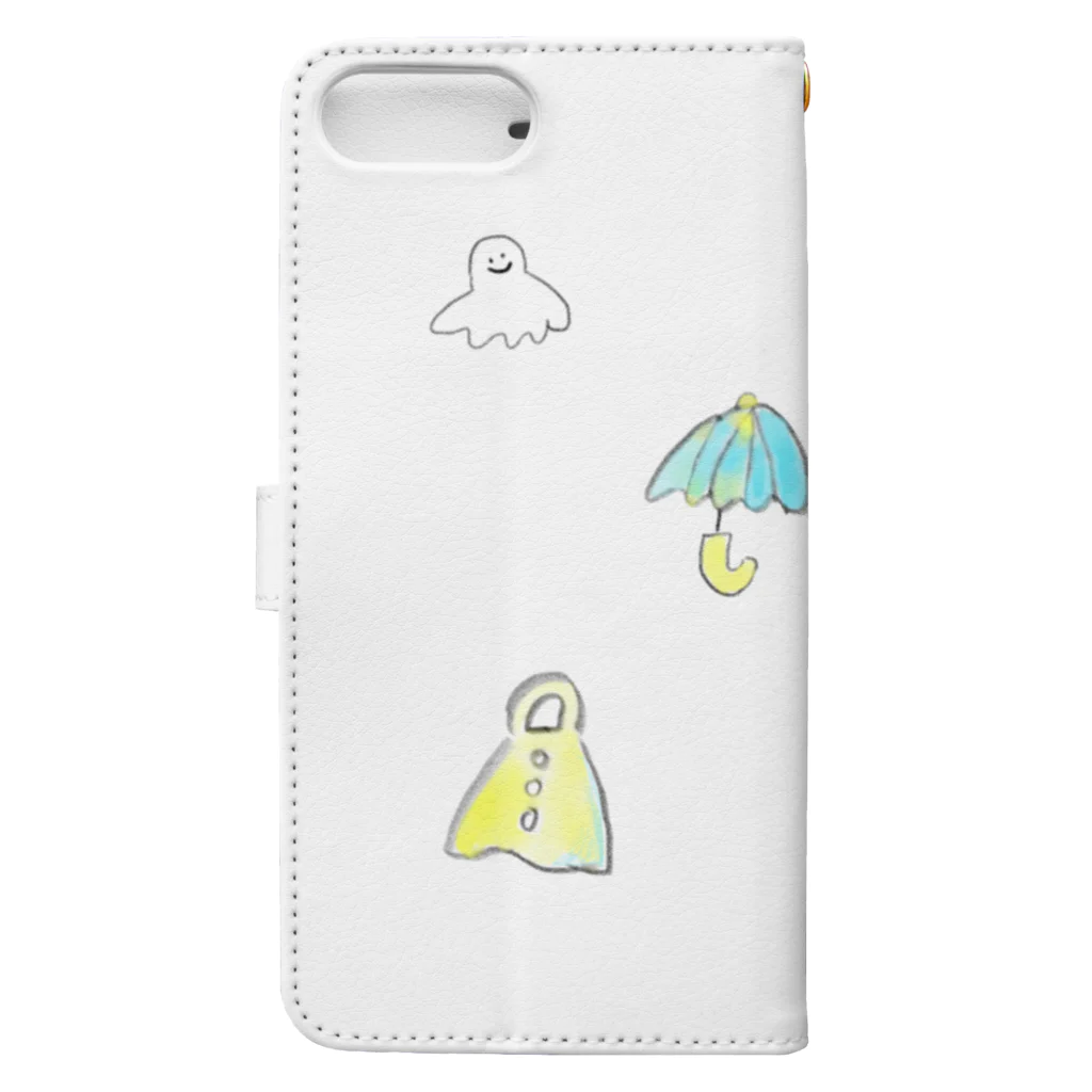 タビビトの雨の日 Book-Style Smartphone Case :back