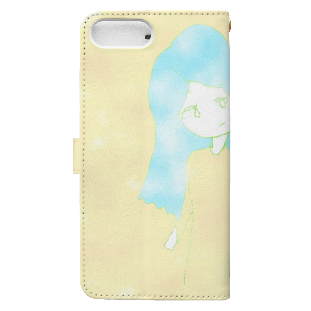 水草の泡沫・ガール０２ Book-Style Smartphone Case :back