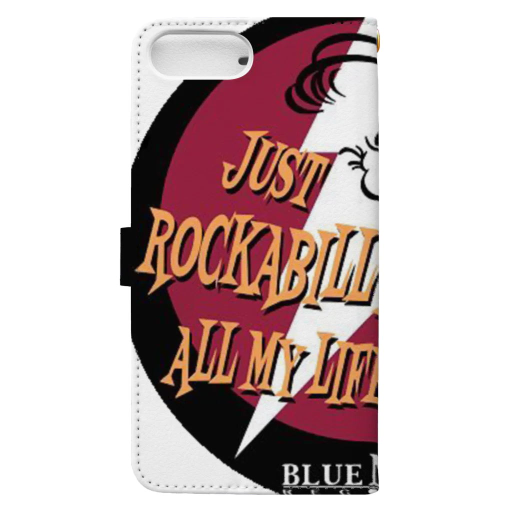 Rockabilly_Mのビリー諸川JUST ROCKABILLY ALL MY LIFE Book-Style Smartphone Case :back