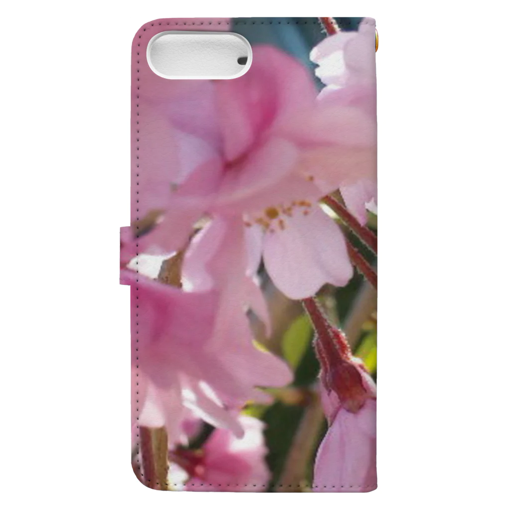 gvs-daifukumochiの枝垂れ桜 Book-Style Smartphone Case :back