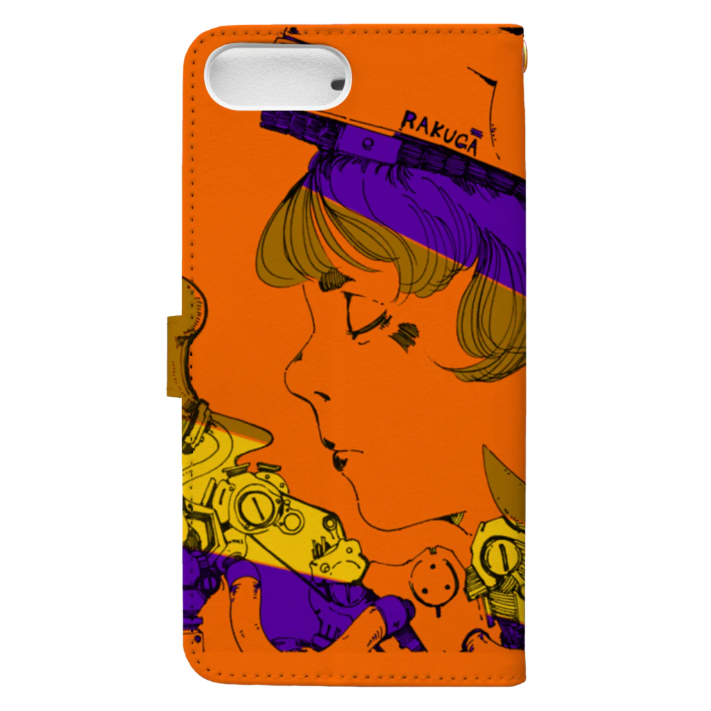 ORANGEのオレンジ Book-Style Smartphone Case :back