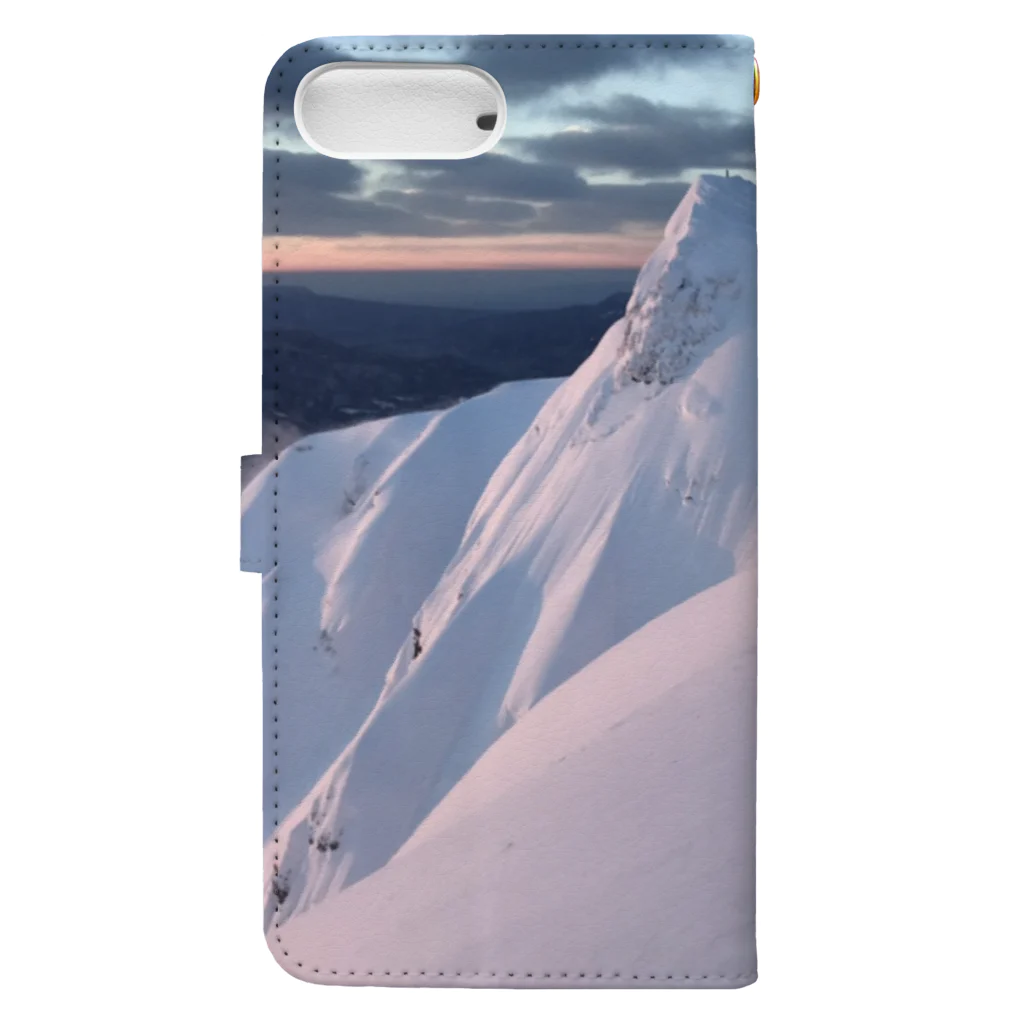 zenの雪山 Book-Style Smartphone Case :back