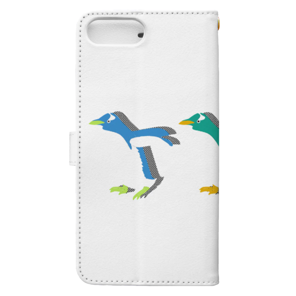 ゆるん屋。のドンキホーテペンギンくん Book-Style Smartphone Case :back