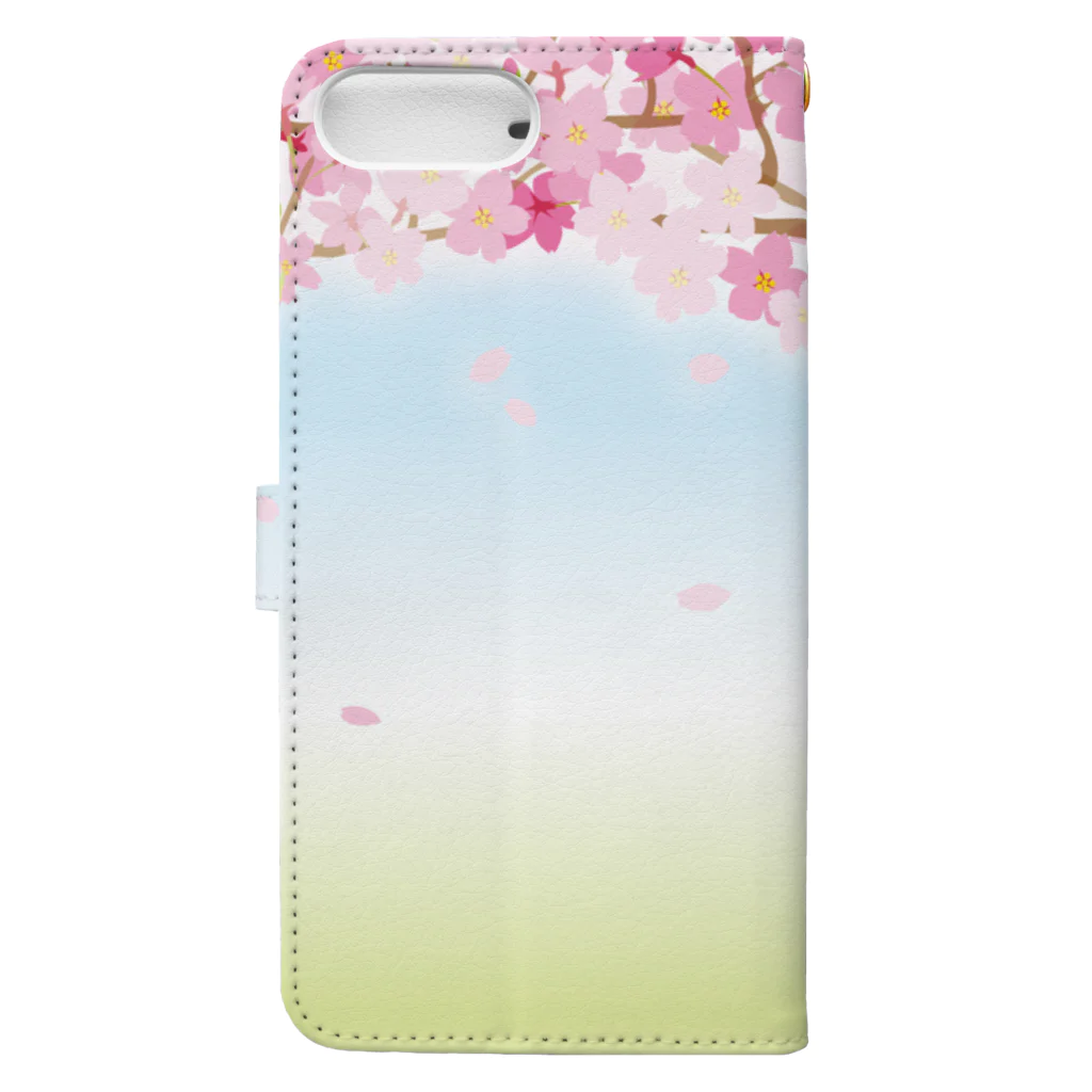 orange_honeyの桜45 Book-Style Smartphone Case :back