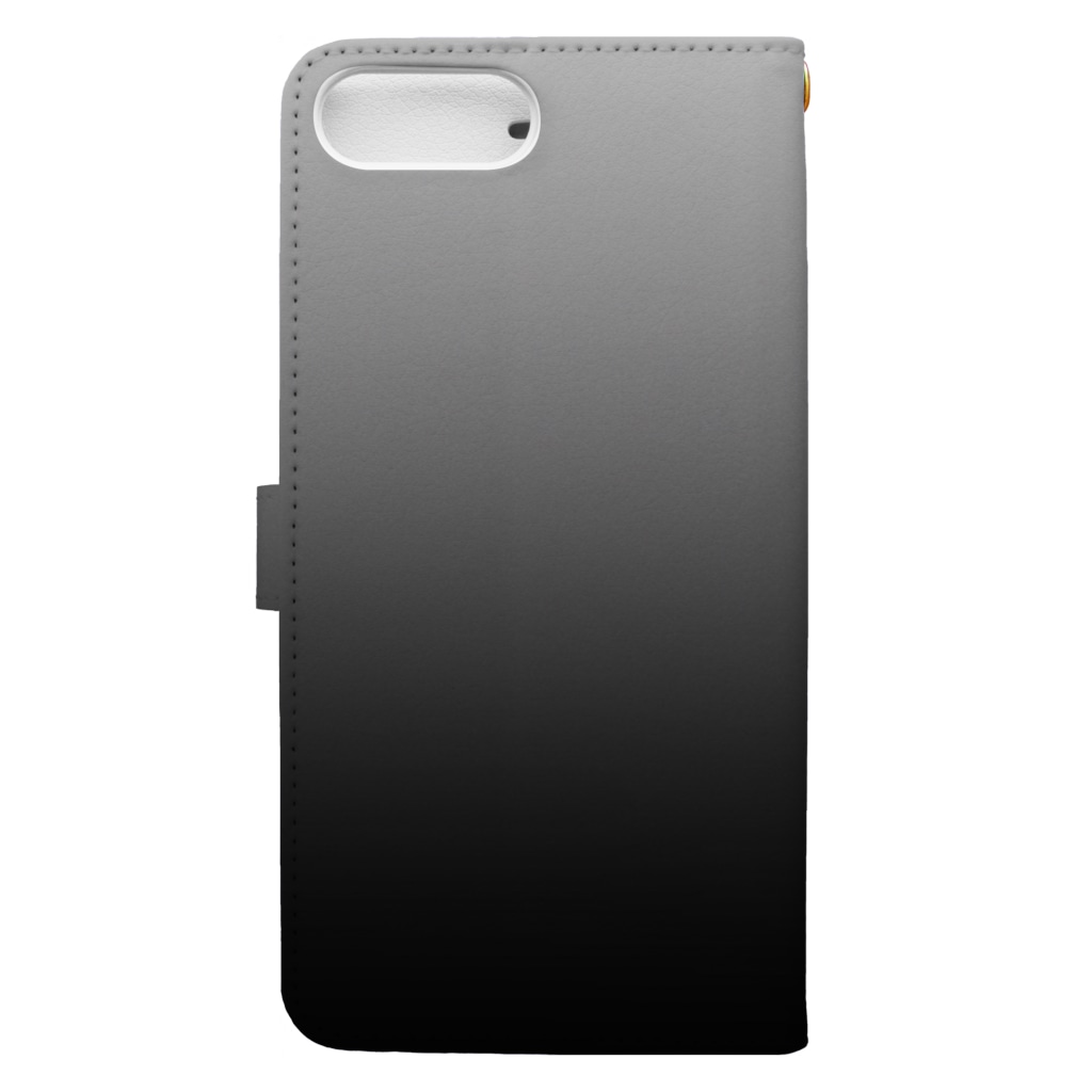 ぽぬぞぬのグラデーション  Expressionless Space Book-Style Smartphone Case :back