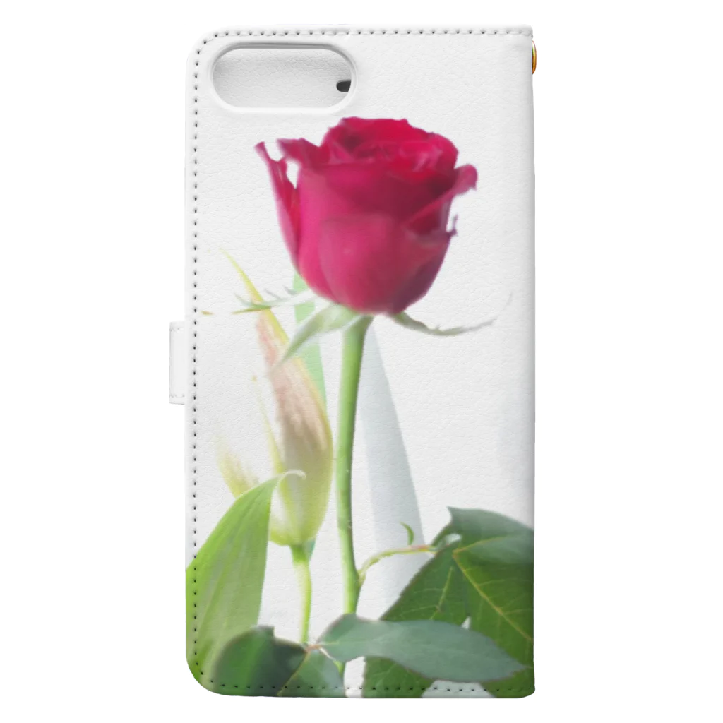 007f89_8の薔薇 Book-Style Smartphone Case :back