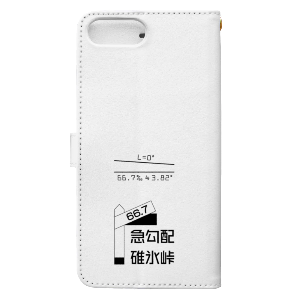 新商品PTオリジナルショップの勾配66.7‰ Book-Style Smartphone Case :back