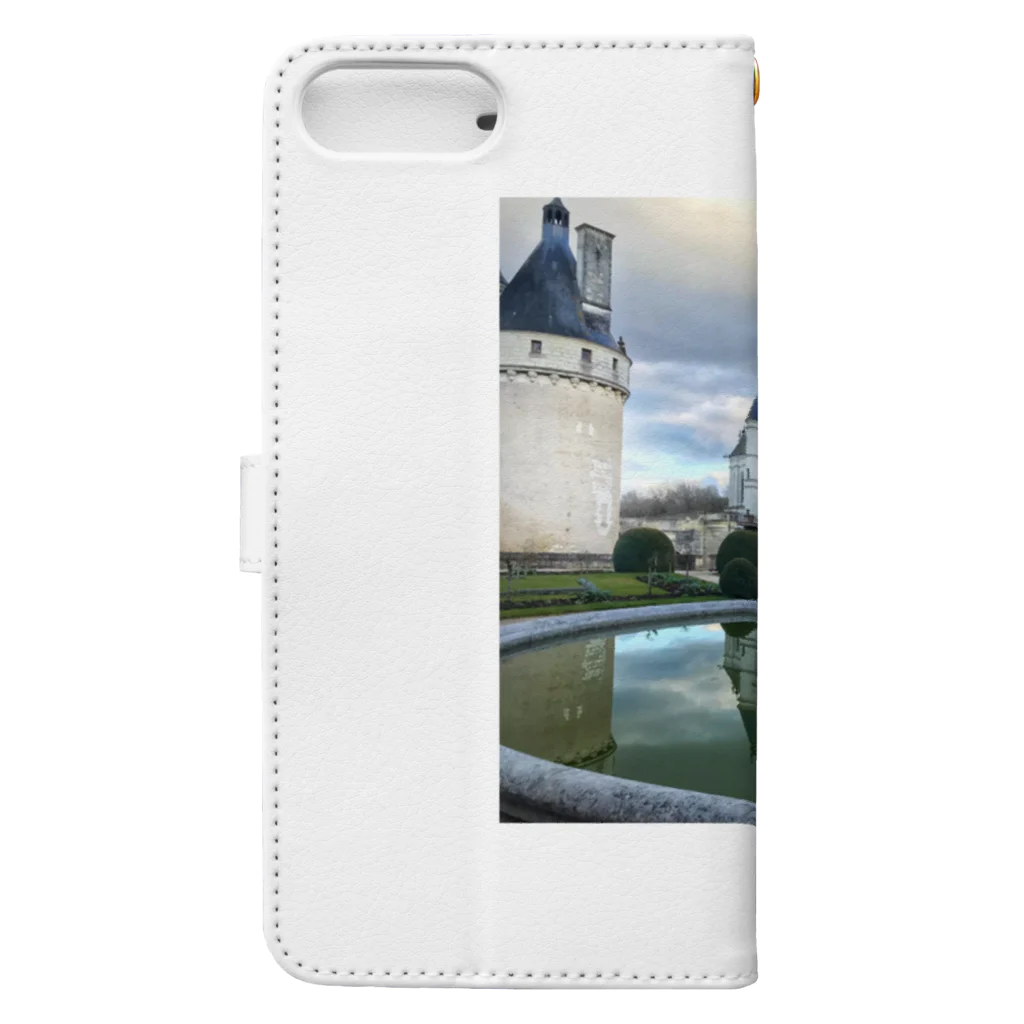 La mer ラ・メールのLe château de Chenonceau シャノンソー城 Book-Style Smartphone Case :back