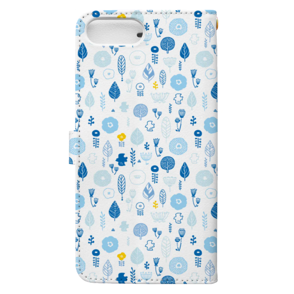 hughieのscandinavian blue Book-Style Smartphone Case :back