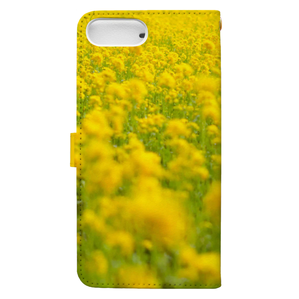 orange_honeyの菜の花3 Book-Style Smartphone Case :back