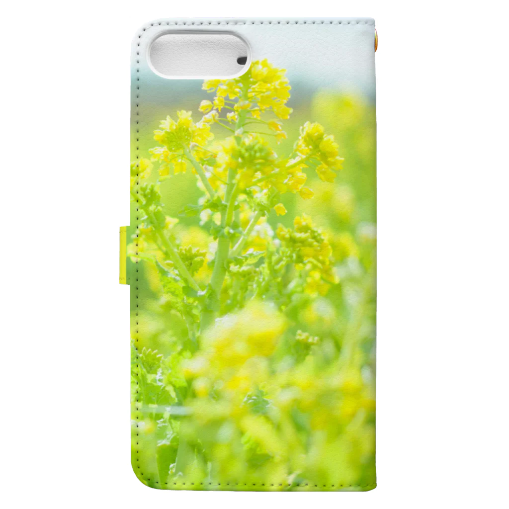 orange_honeyの菜の花6 Book-Style Smartphone Case :back