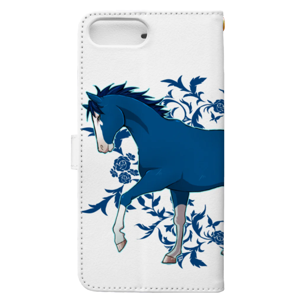 SWのBLUE HORSE Book-Style Smartphone Case :back