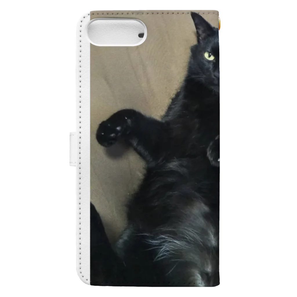 saachan1の神社にいた猫福ちゃん Book-Style Smartphone Case :back