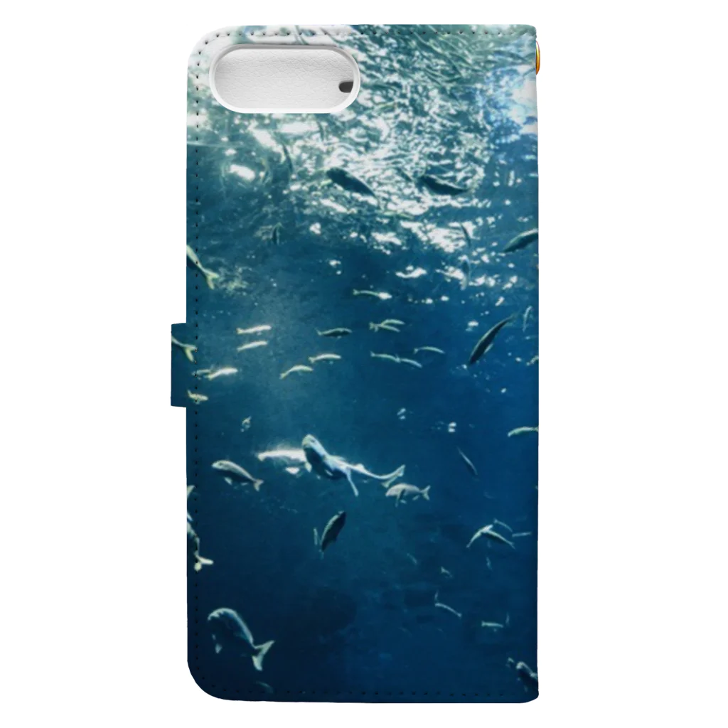 Aloha Blue Skyのfish Book-Style Smartphone Case :back