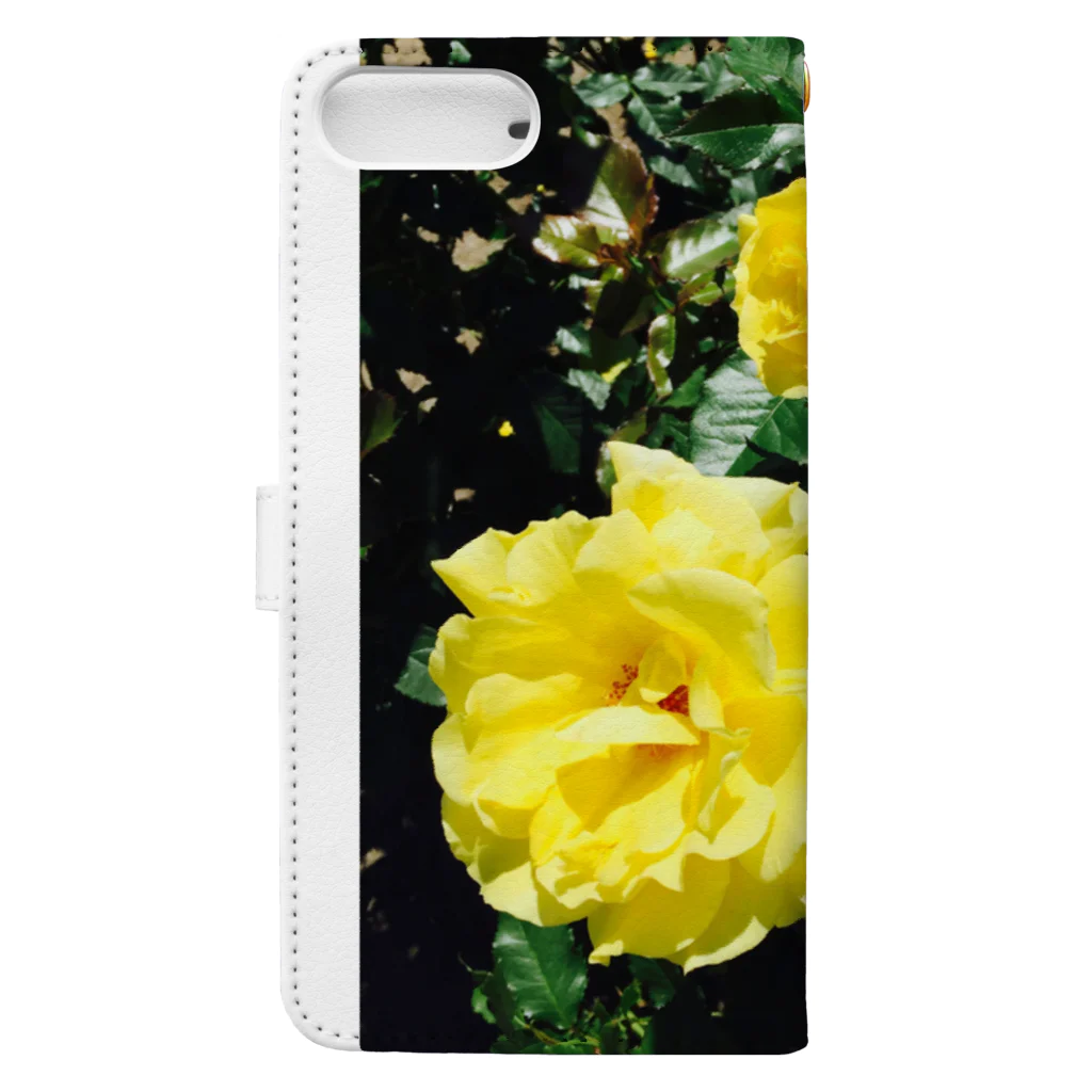 SIKIORIORIのYellow Rose 手帳型スマホケースの裏面