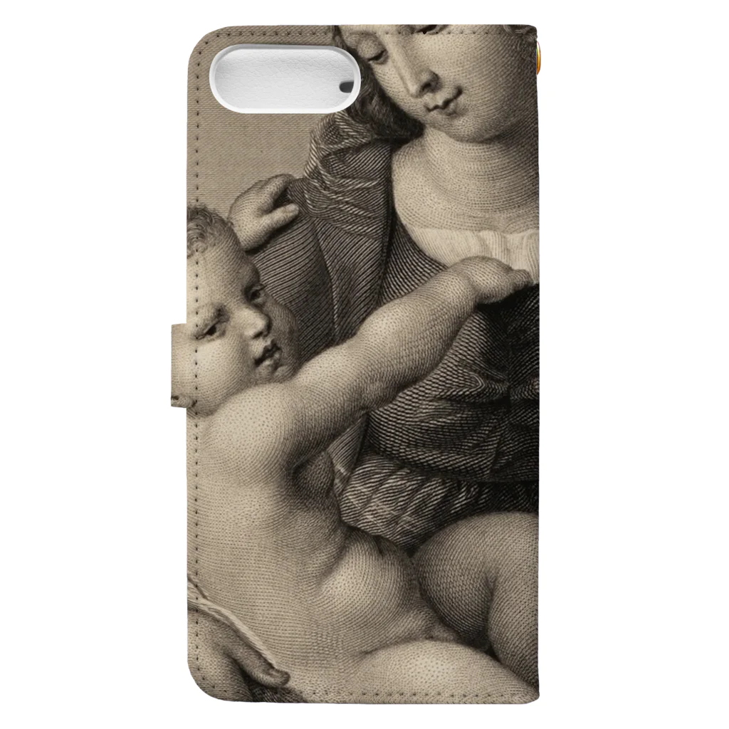 J. Jeffery Print Galleryの母子像 Book-Style Smartphone Case :back