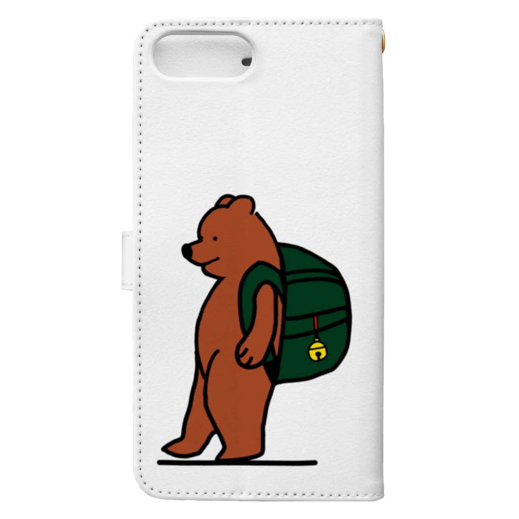 ＋Whimsyのcamp bear Book-Style Smartphone Case :back