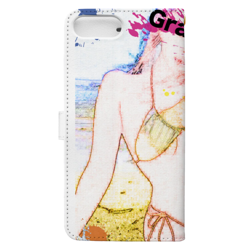 ねこ暮らし@korotaのGracies Book-Style Smartphone Case :back