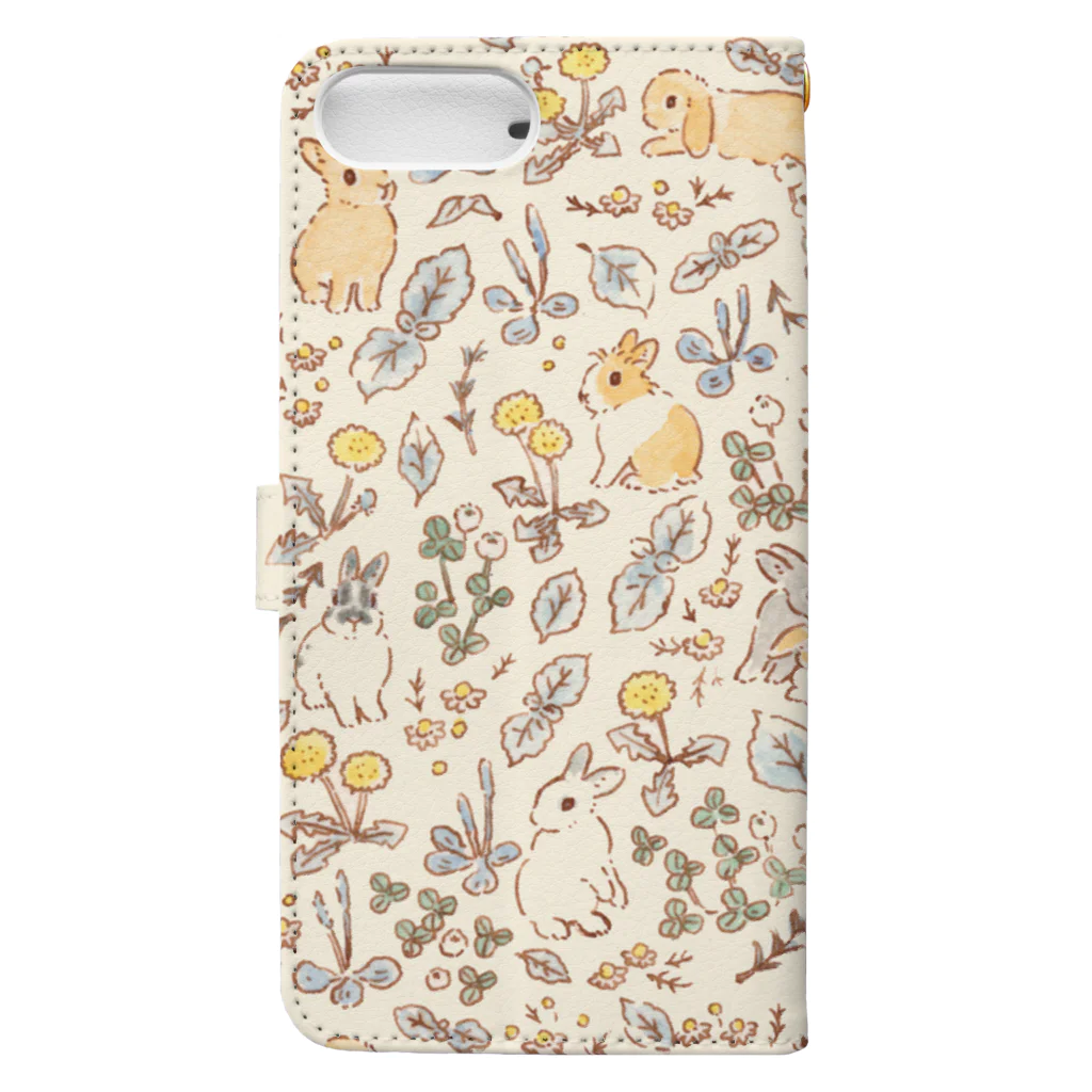 lapiniere ラピニエールのschinako's bunnies Book-Style Smartphone Case :back