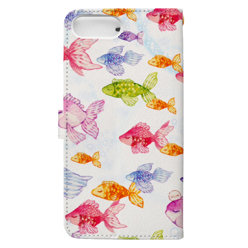 magokoroの金魚 Book-Style Smartphone Case :back