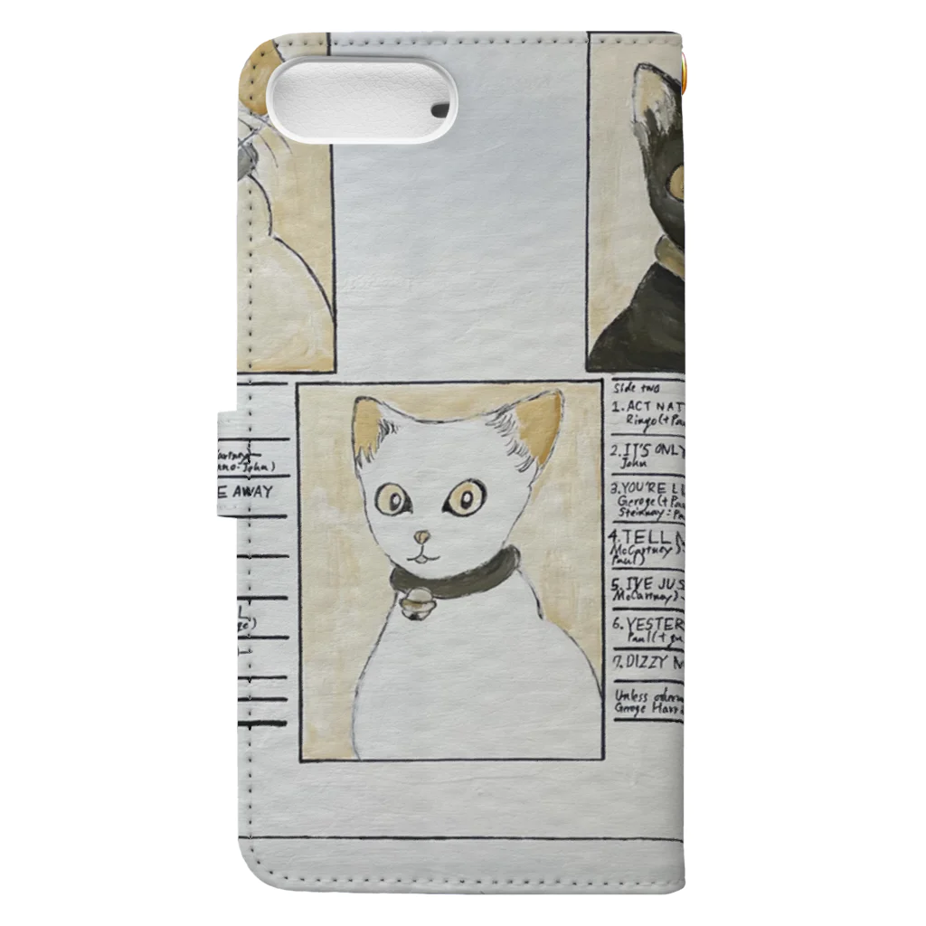 ANARCHY CATSのネコちゃんのアルバム裏面 Book-Style Smartphone Case :back