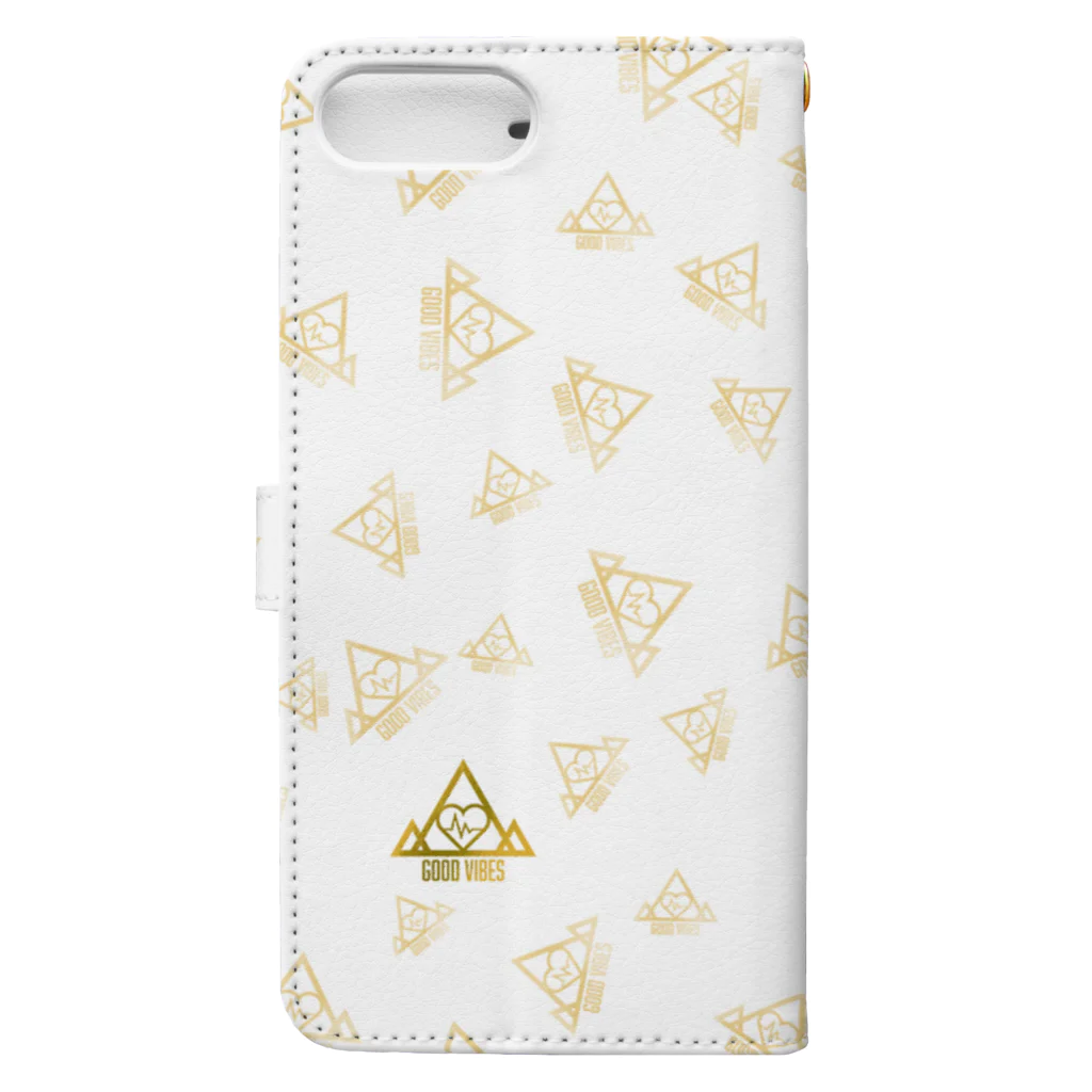 あさひ こうたろうのGOOD VIBES Gold Spread Book-Style Smartphone Case :back