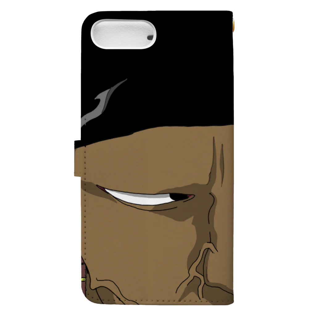 株式会社スガノワークスのBlack Man Book-Style Smartphone Case :back