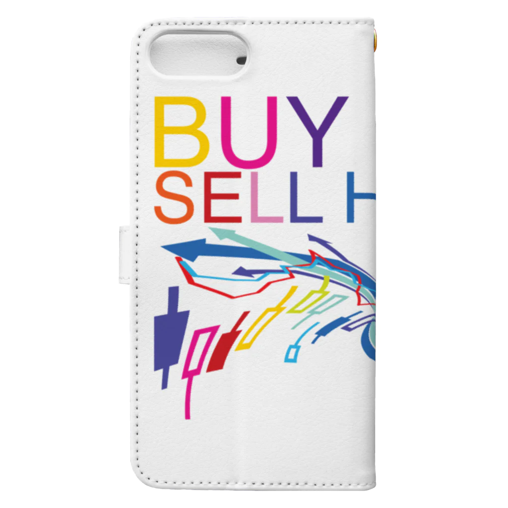 AURA_HYSTERICAのBuy high, sell higher Book-Style Smartphone Case :back