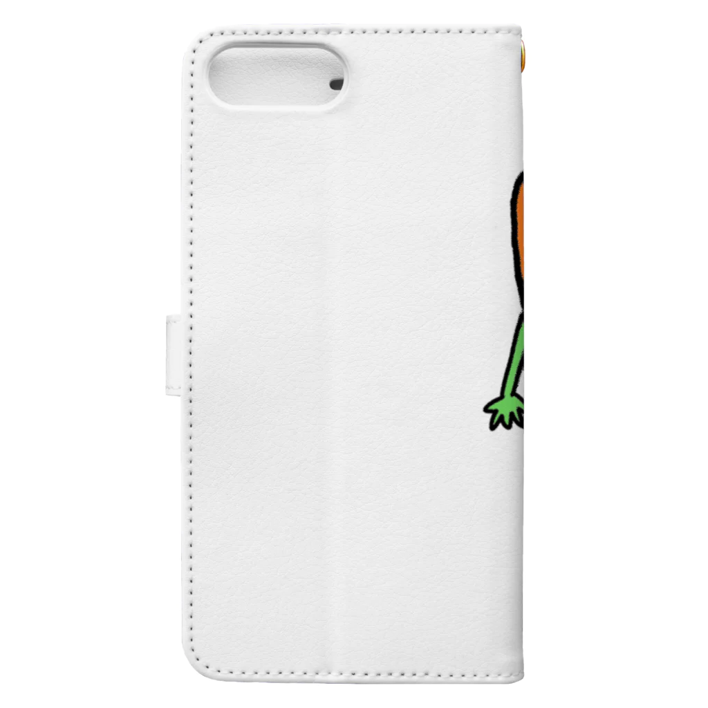 Let's Vegetablesのキャロル【Let's Vegetables】 Book-Style Smartphone Case :back