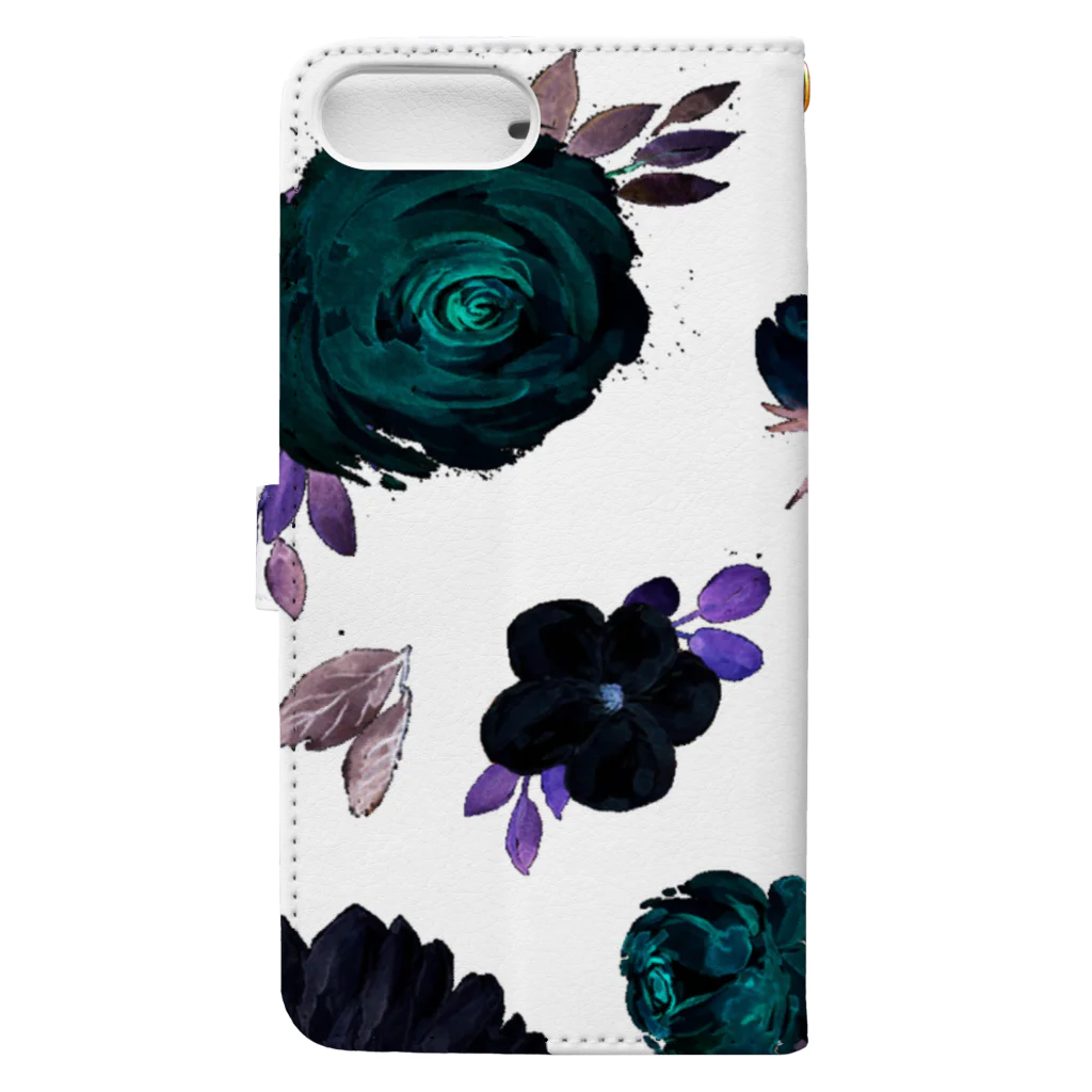 annaleeのFlower painting 2 Book-Style Smartphone Case :back