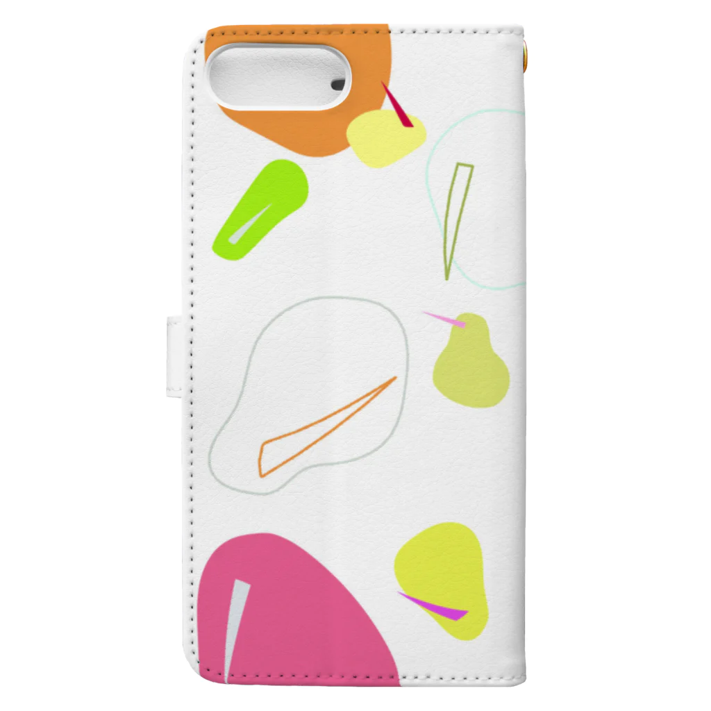 Kiwi Bird...＊のキウイバードたち Book-Style Smartphone Case :back