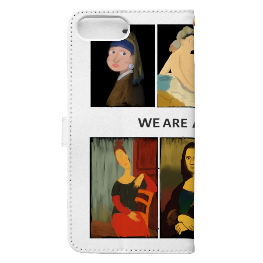 muchimuchi-coのWE ARE ART GIRLS Book-Style Smartphone Case :back