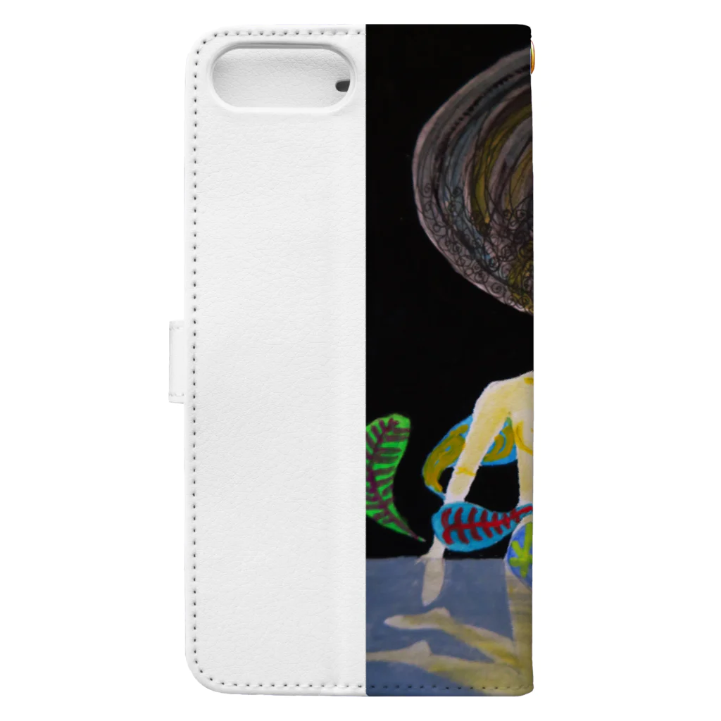 Gallery HommageのTsubaki@art3 Book-Style Smartphone Case :back