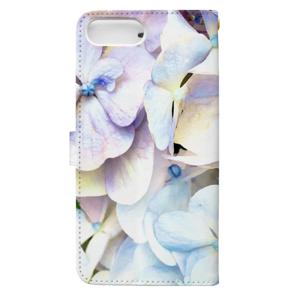 【雨の日曜日】のhydrangea Book-Style Smartphone Case :back