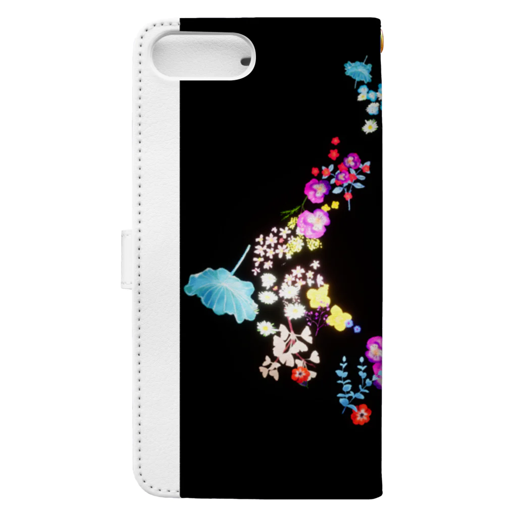 演奏の花の演奏の花_TypeB_02 Book-Style Smartphone Case :back