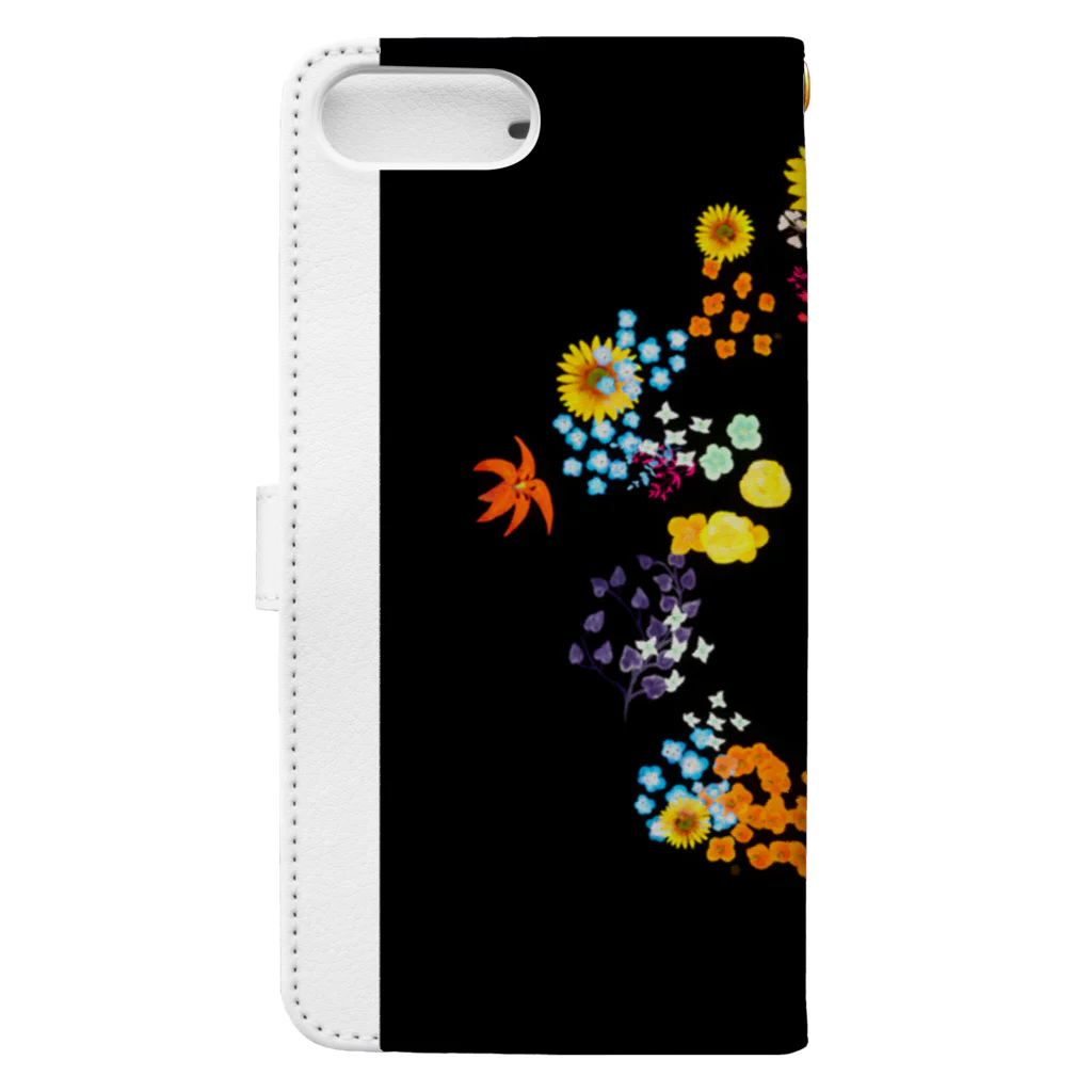 演奏の花の演奏の花_TypeB_01 Book-Style Smartphone Case :back