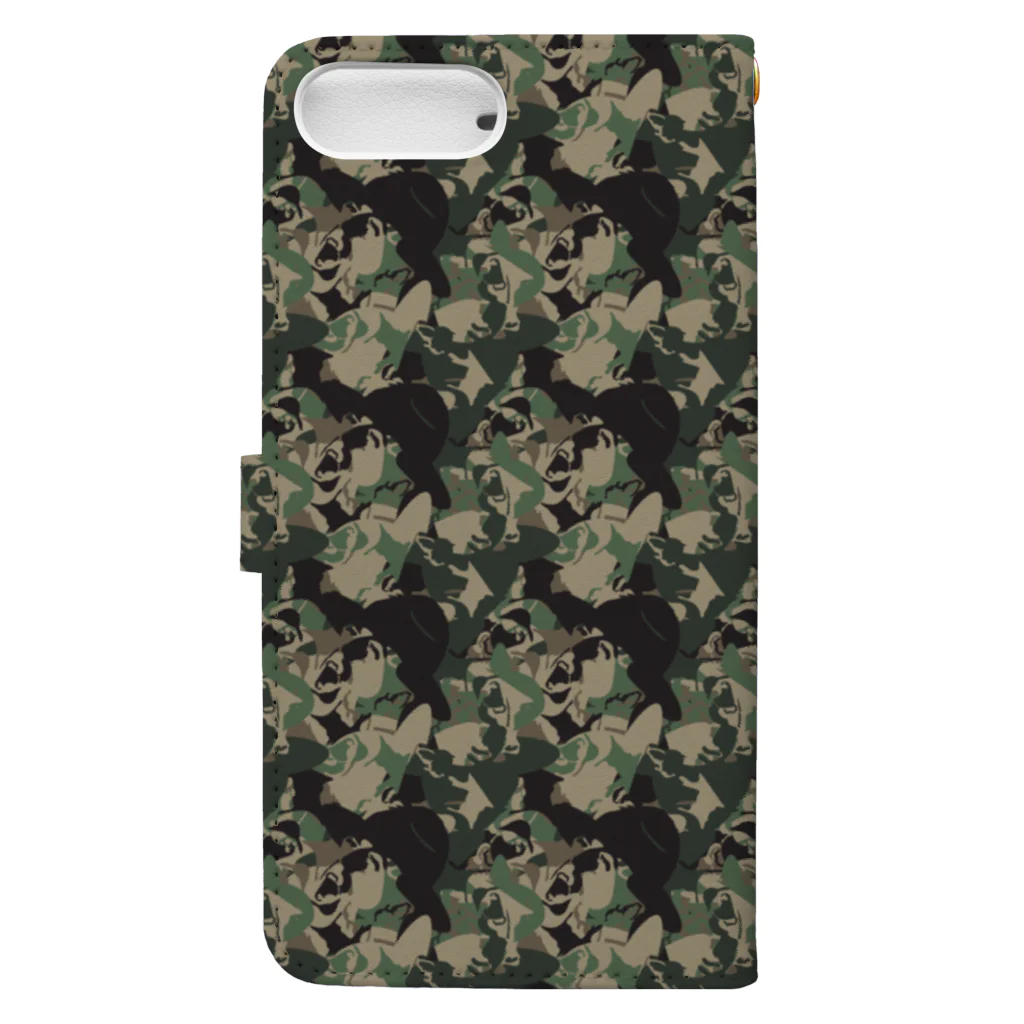 RAN CHANNELのHartman Warface Camo 手帳型スマホケースの裏面