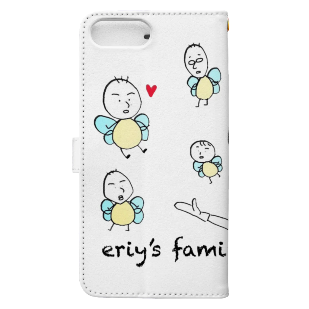 ery’s180のeriy’s family Book-Style Smartphone Case :back