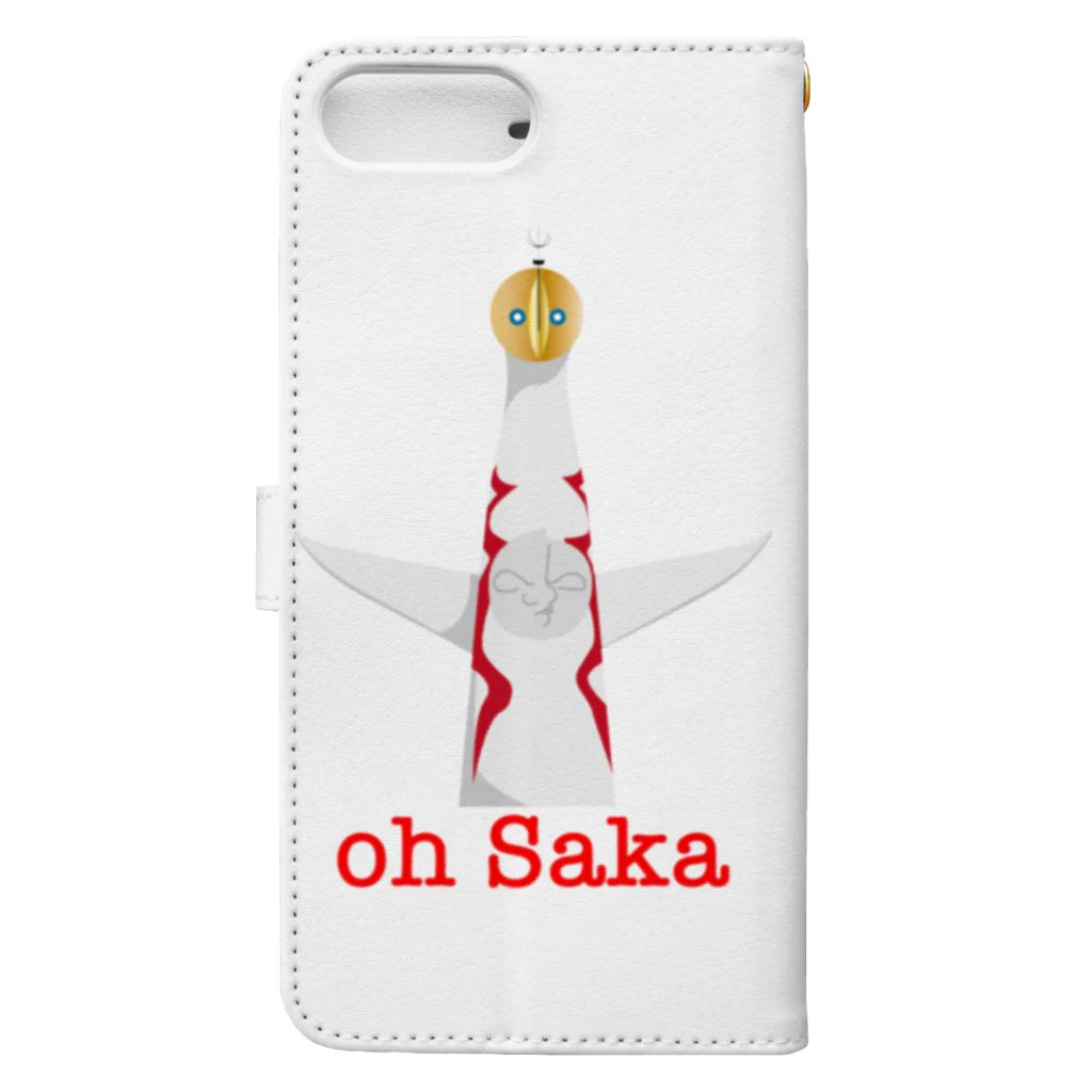 yuma8975のoh saka Book-Style Smartphone Case :back