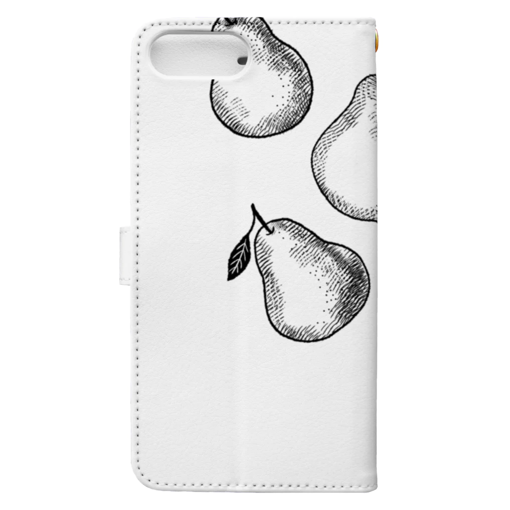 k_oの洋梨 pears Book-Style Smartphone Case :back