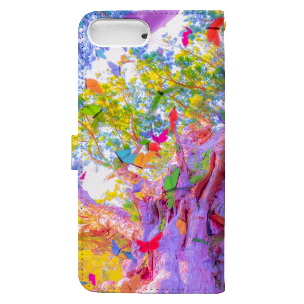 NEON LIGHT STARSのYOU are in wonderland*pink Book-Style Smartphone Case :back