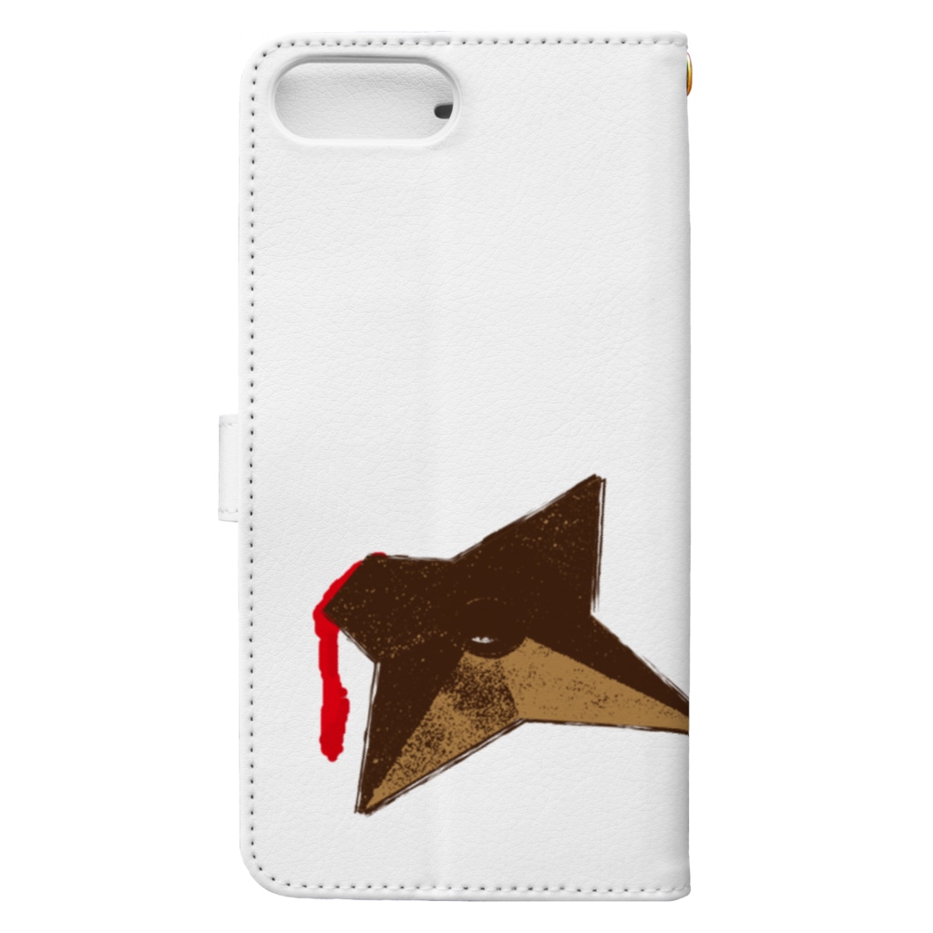 ヨープキャンが気になったのサクッと手裏剣 Book-Style Smartphone Case :back