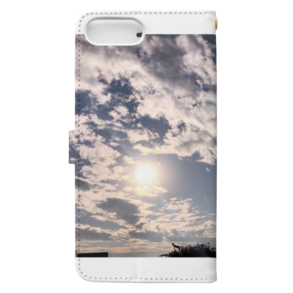 ChillLife 44の空と夕日 Book-Style Smartphone Case :back