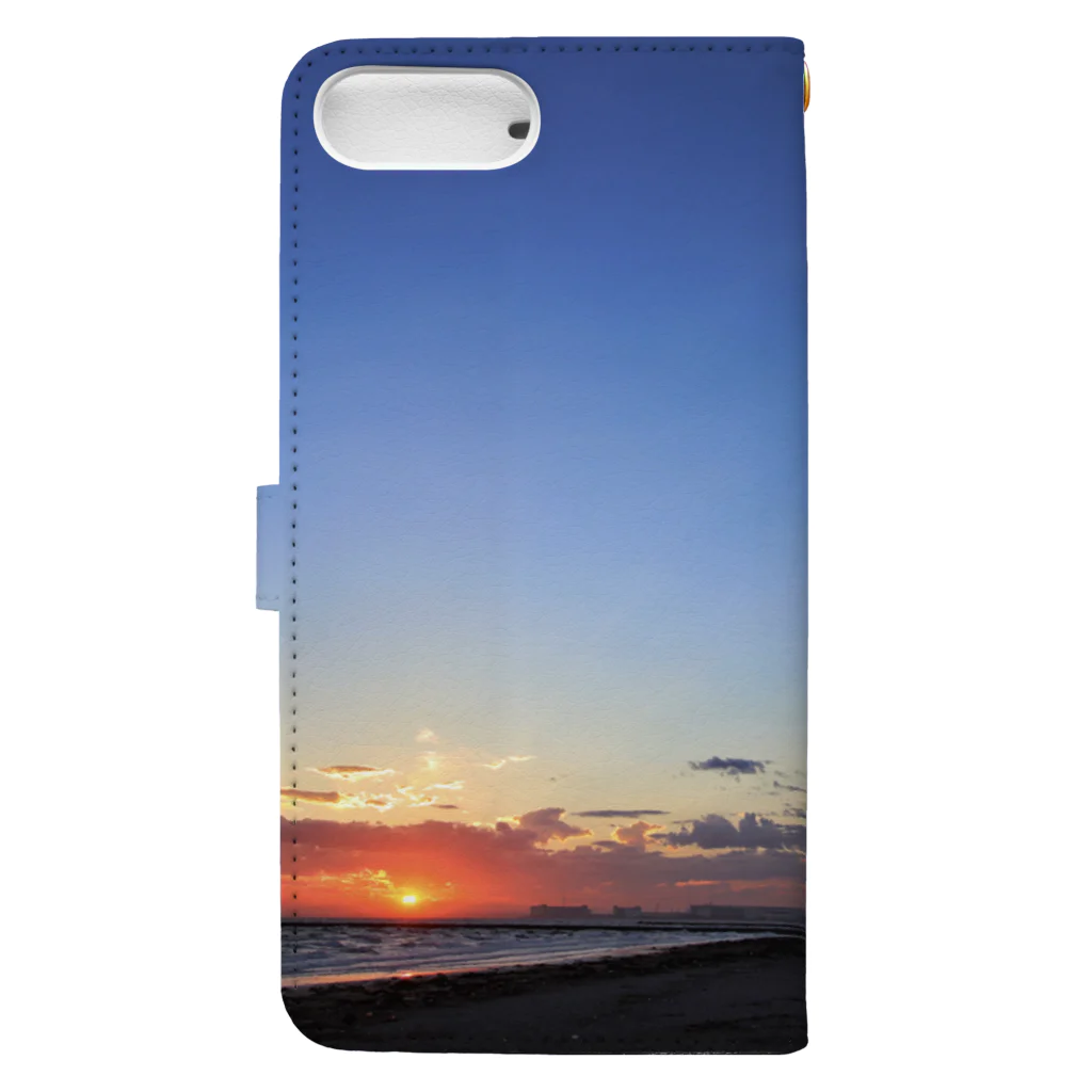 ozwaldのSunset clouds Book-Style Smartphone Case :back