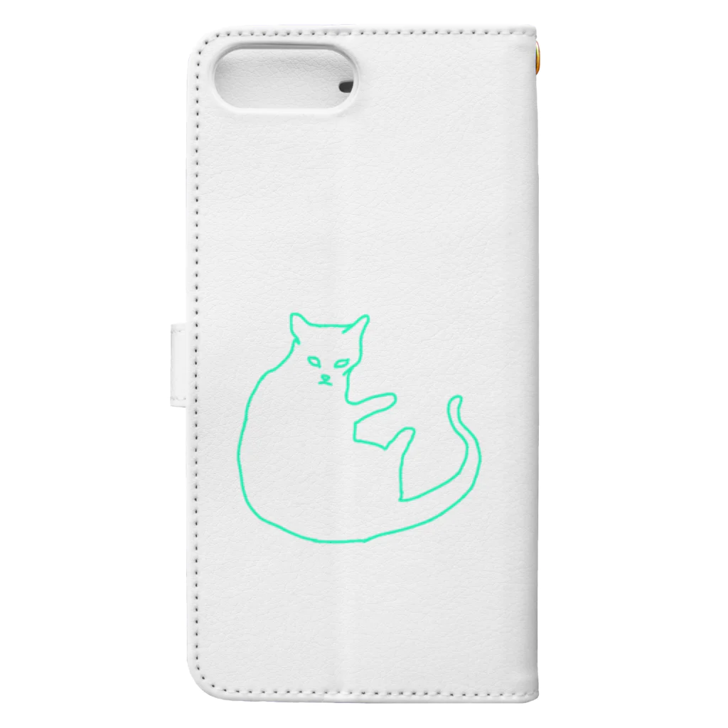 ぱぱぱの猫！ Book-Style Smartphone Case :back