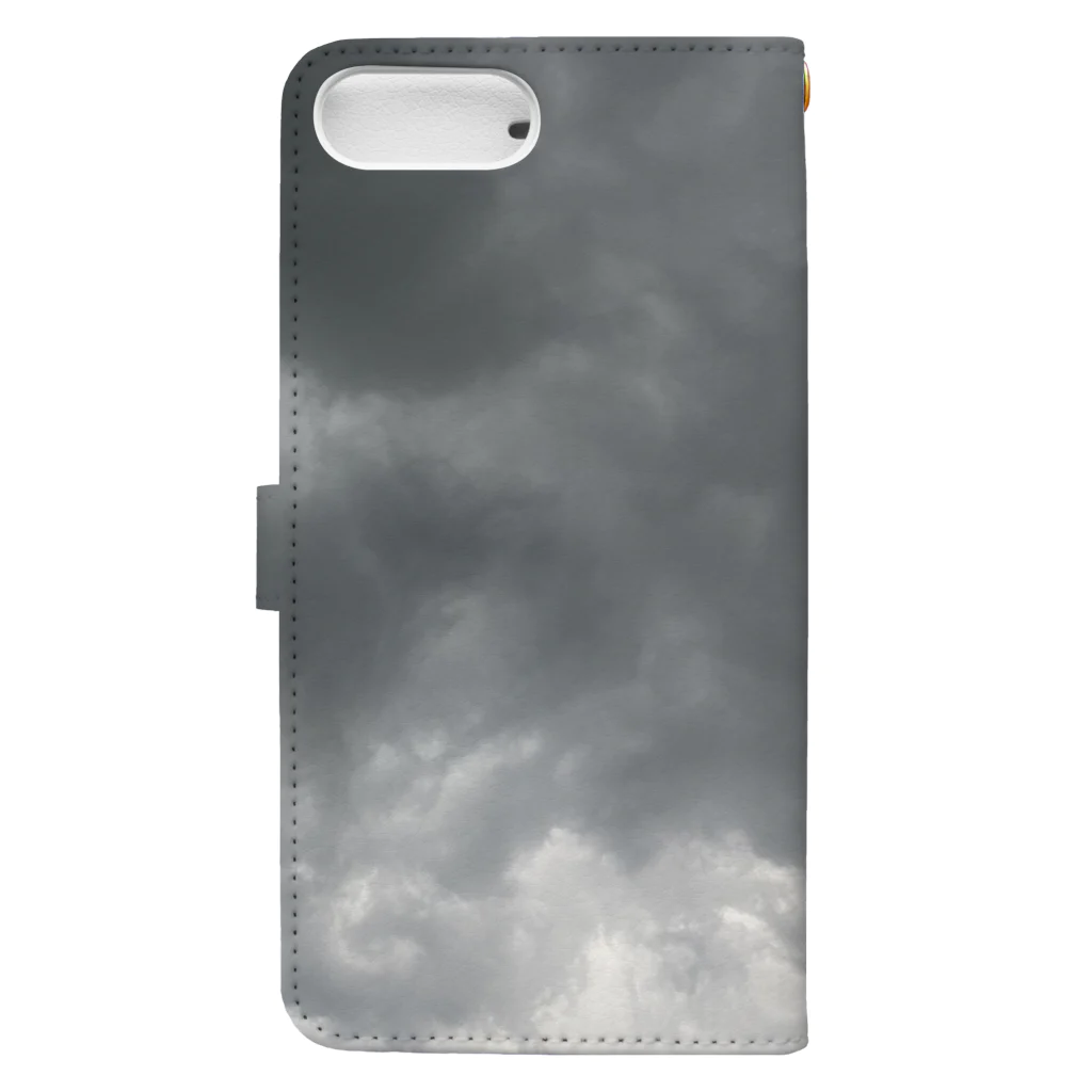 gunjimiyaの雨雲 Book-Style Smartphone Case :back