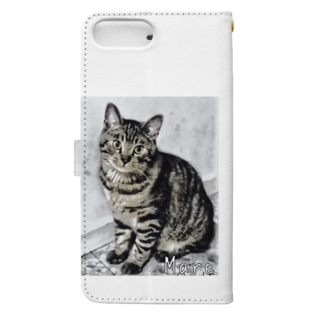 ねこのmareマールのねこのMareマール Book-Style Smartphone Case :back