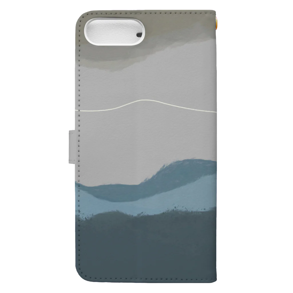 hanabo-illustrationのSea Book-Style Smartphone Case :back