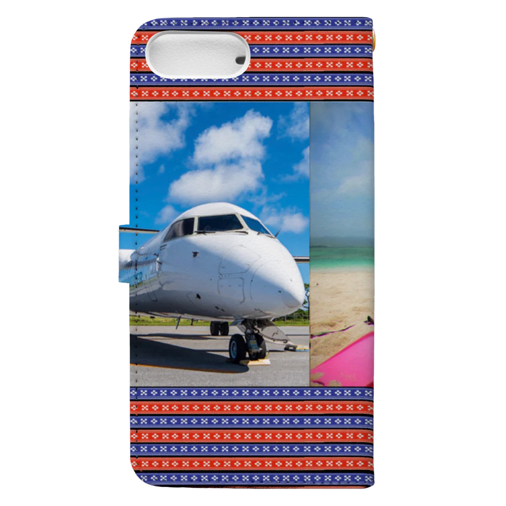 KRMSのsky beach 琉球2 Book-Style Smartphone Case :back